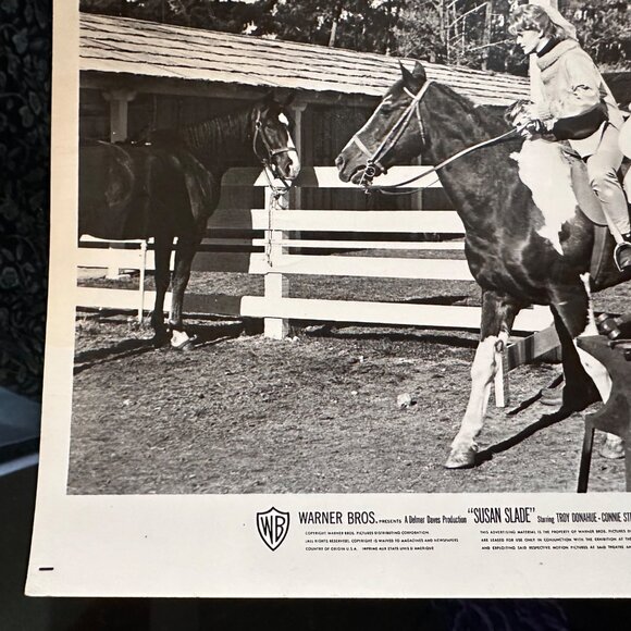 Vintage 1961 Susan Slade Movie Still Connie Stevens 17 Mile Stables Horse Photo - Picture 9 of 14